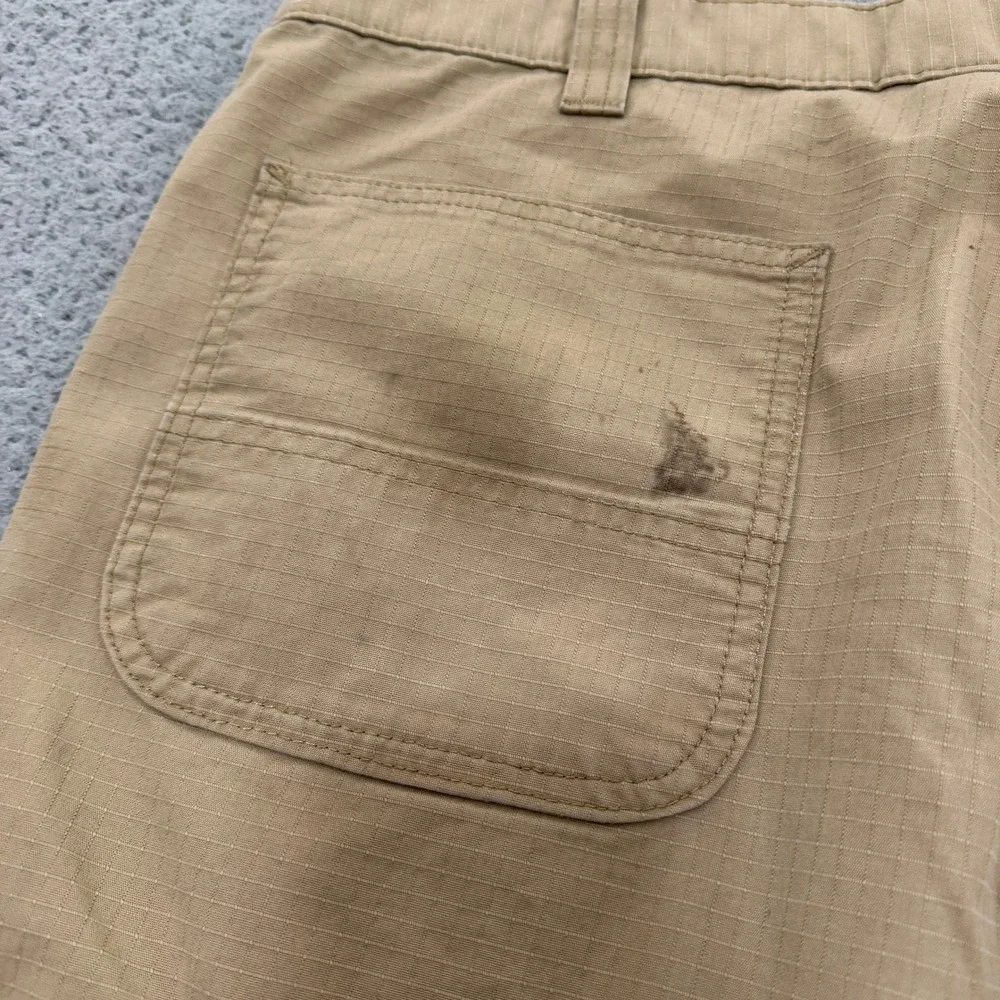 Carhartt Cargo Pants Mens Relaxed Fit Ripstop Tan Khaki 42x32 Workwear Utility